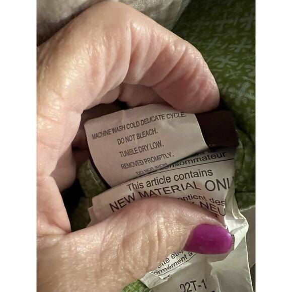 Tommy Bahama Standard Tropical Print Green Orange Pillow Shams Set/2 - Picture 7 of 7